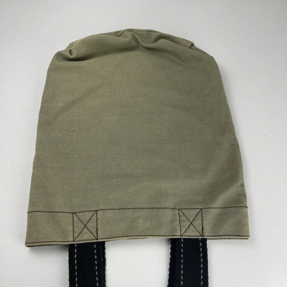 Chala Green Fox Canvas Tote Bag W/ Black Handles Lightly Used - Picture 5 of 16